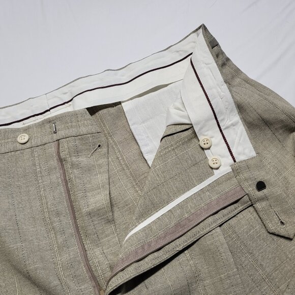 Vintage Smokey Joes Mens Dress Pants Baggy 40X32 (Fit 41 X 30 ) Relaxed Wide Leg - Picture 8 of 16